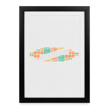 First name Killian - Framed poster (27 × 37 cm) - black - Front
