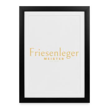 Friseur Meister 2026, Friesenleger Meister Hoodie - Gerahmtes Poster (27 × 37 cm) - Schwarz - Vorne