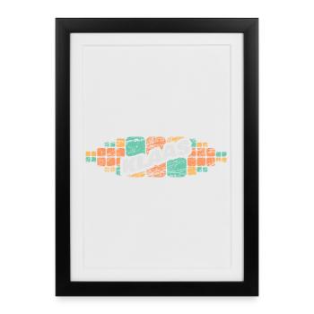 Klaas as a given name - Framed poster (27 × 37 cm) - black - Front