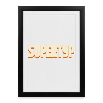 Supertype – Statement Design - Framed poster (27 × 37 cm) - black - Front