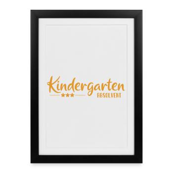 Kindergarten Graduate - School Enrollment - Kita - Framed poster (27 × 37 cm) - black - Front
