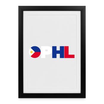 Philippines - Affiche encadrée (27 × 37 cm) - noir - Devant