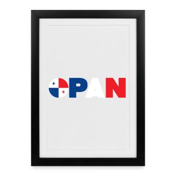 Panama - Affiche encadrée (27 × 37 cm) - noir - Devant