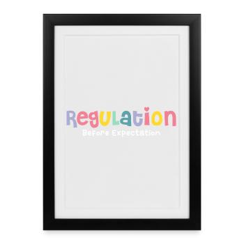 La réglementation avant les attentes - Affiche encadrée (27 × 37 cm) - noir - Devant