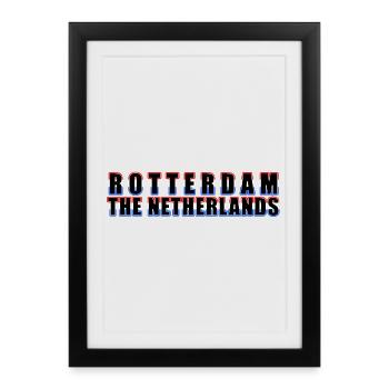 rotterdam europe - the netherlands - Framed poster (27 × 37 cm) - black - Front