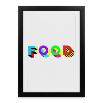 Food Food delicious - Framed poster (27 × 37 cm) - black - Front