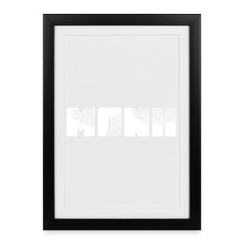 Monk - Framed poster (27 × 37 cm) - black - Front