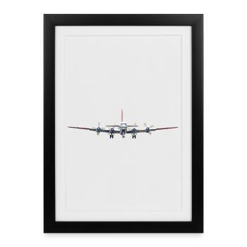 C-97 Stratofreighter - Affiche encadrée (27 × 37 cm) - noir - Devant
