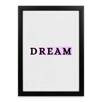 Dream in pastel purple - Framed poster (27 × 37 cm) - black - Front