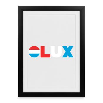 Luxembourg - Framed poster (27 × 37 cm) - black - Front