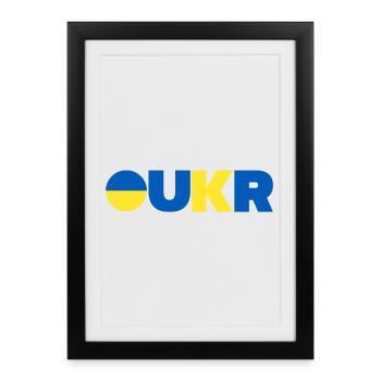 Ukraine - Affiche encadrée (27 × 37 cm) - noir - Devant