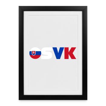 Slovakia - Framed poster (27 × 37 cm) - black - Front