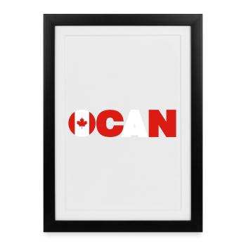 Canada - Affiche encadrée (27 × 37 cm) - noir - Devant