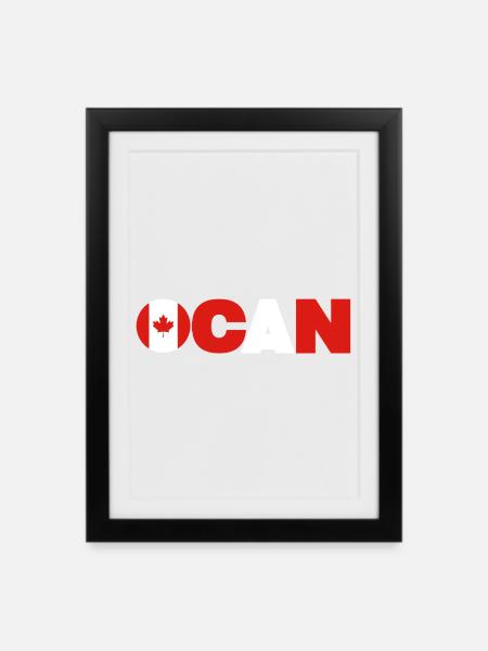 Canada - Framed poster (27 × 37 cm) - black
