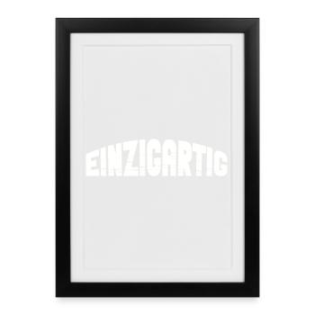 Unique - Framed poster (27 × 37 cm) - black - Front