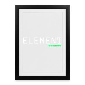 ELEMENT | Minimalist Architects of Essence Design - Framed poster (27 × 37 cm) - black - Front
