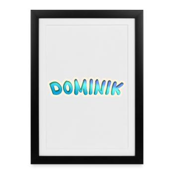 Occupation Dominik - Affiche encadrée (27 × 37 cm) - noir - Devant