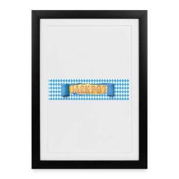 Jackpot Nouveau Succès Professionnel Cadeau Motivation - Affiche encadrée (27 × 37 cm) - noir - Devant