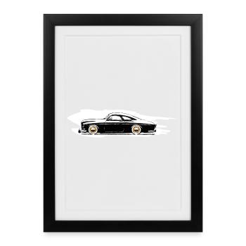 120 Series Custom Color White - Framed poster (27 × 37 cm) - black - Front