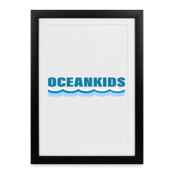 OCEANKIDS - Affiche encadrée (27 × 37 cm) - noir - Devant