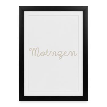 Moinzen - Affiche encadrée (27 × 37 cm) - noir - Devant