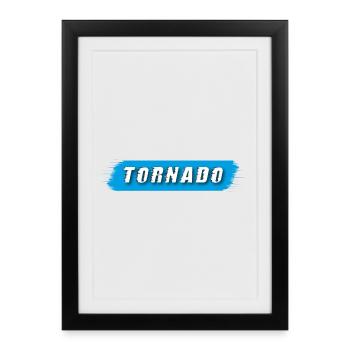 Tornado | Storm - Framed poster (27 × 37 cm) - black - Front