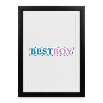 Bestboy claim shaded - Framed poster (27 × 37 cm) - black - Front