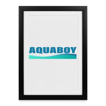 AQUABOY - Affiche encadrée (27 × 37 cm) - noir - Devant