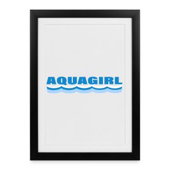 AQUAGIRL - Framed poster (27 × 37 cm) - black - Front