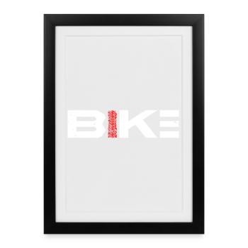 Bike - Framed poster (27 × 37 cm) - black - Front