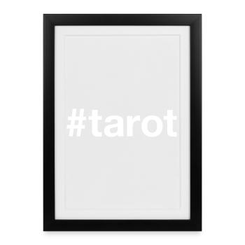 Tarot Hashtag - Framed poster (27 × 37 cm) - black - Front