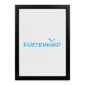 Enfant côtier - Affiche encadrée (27 × 37 cm) - noir - Devant