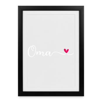 granny - Framed poster (27 × 37 cm) - black - Front