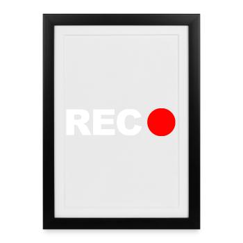 Rec - Affiche encadrée (27 × 37 cm) - noir - Devant