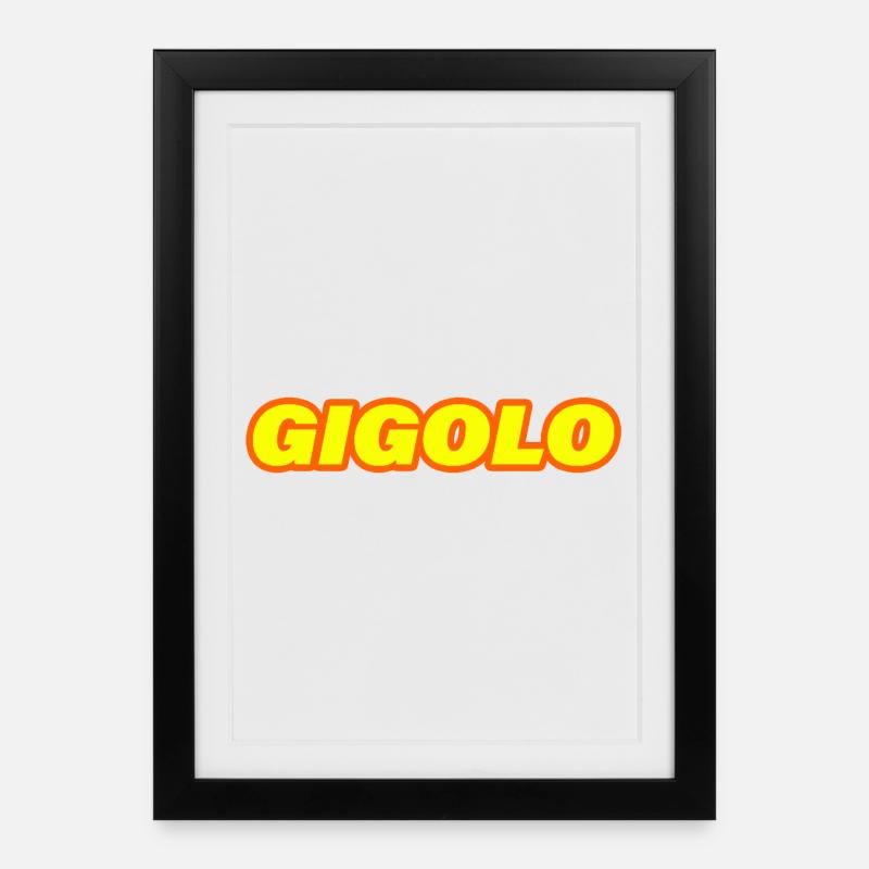 Gigolo - Affiche encadrée (27 × 37 cm) - noir