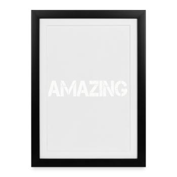 amazing - Framed poster (27 × 37 cm) - black - Front