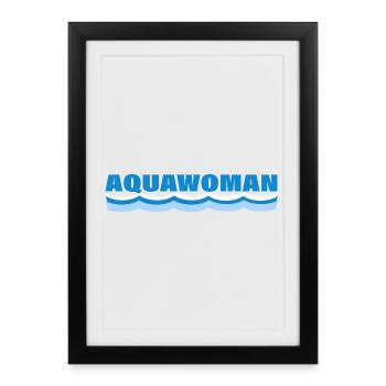 AQUAWOMAN - Framed poster (27 × 37 cm) - black - Front
