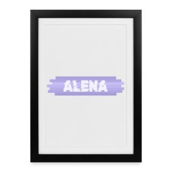 Alena als Mutter - Gerahmtes Poster (27 × 37 cm) - Schwarz - Vorne