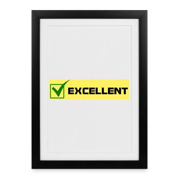 Excellent - Framed poster (27 × 37 cm) - black - Front
