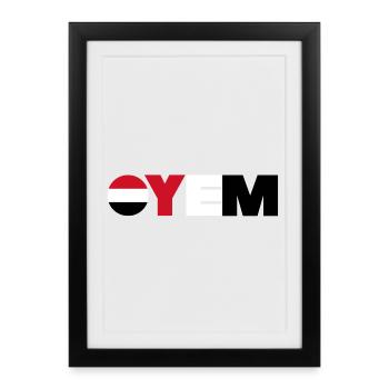 Yémen - Affiche encadrée (27 × 37 cm) - noir - Devant