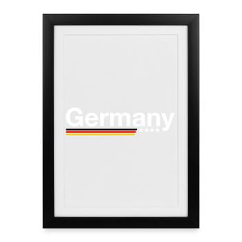 Germany - Framed poster (27 × 37 cm) - black - Front