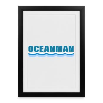 OCEANMAN - Affiche encadrée (27 × 37 cm) - noir - Devant