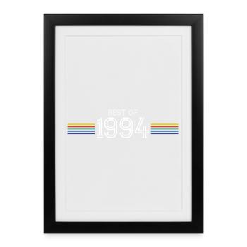 Best Of 1994 T-Shirt Cadeau Humour - Affiche encadrée (27 × 37 cm) - noir - Devant