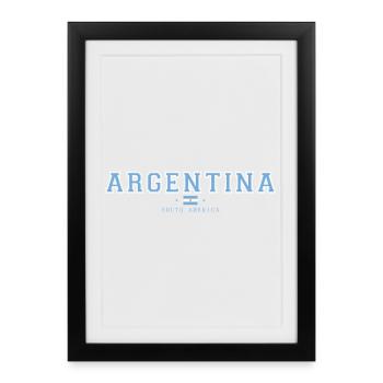 Argentina - Framed poster (27 × 37 cm) - black - Front