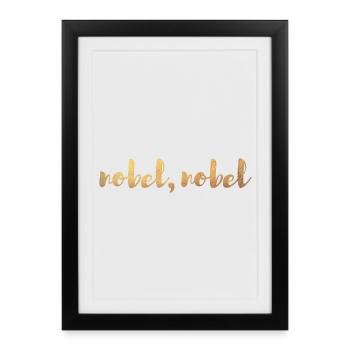 noble deluxe gold exclusive luxury cool sayings - Framed poster (27 × 37 cm) - black - Front