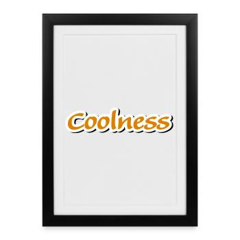 coolness claim Vectorgraphic - Framed poster (27 × 37 cm) - black - Front