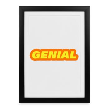 INGENIOUS - Framed poster (27 × 37 cm) - black - Front