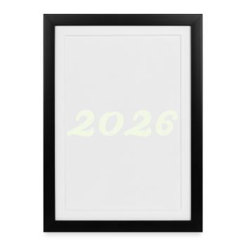 2026 - Affiche encadrée (27 × 37 cm) - noir - Devant