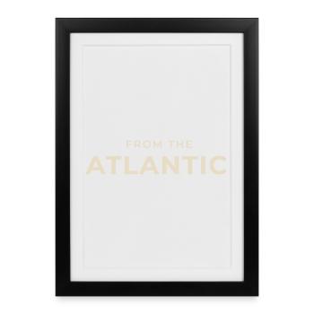 From the Atlantic Vintage Typography - Framed poster (27 × 37 cm) - black - Front