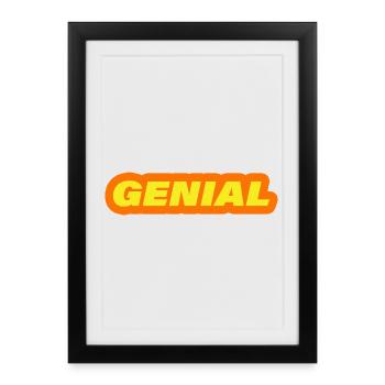 ingenious - Framed poster (27 × 37 cm) - black - Front